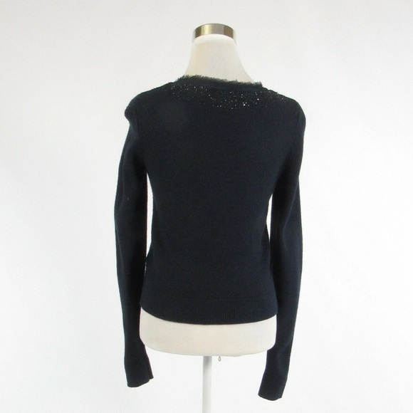 Martin and Osa Zip Up Alpaca Wool Cardigan with Sparkly Trim - Picture 6 of 15